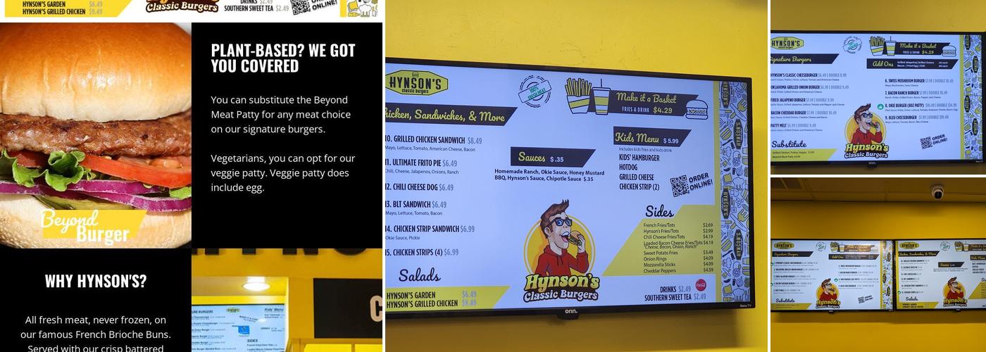 Hynson’s Classic Burgers Edmond Menu