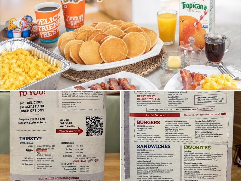 Jimmy's Egg - Odessa Menu