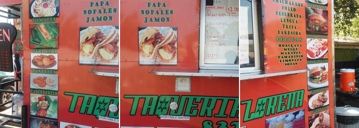 Taqueria Y Pupuseria Loretta Menu