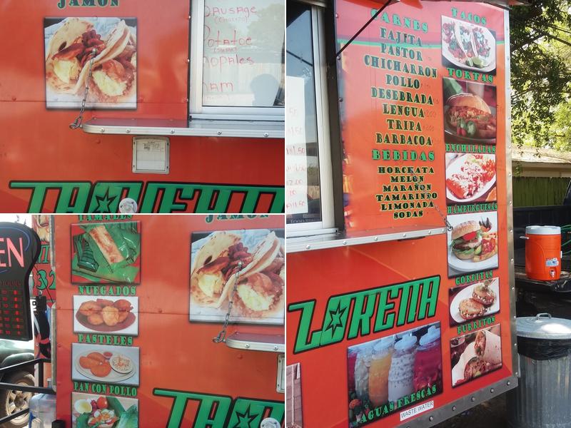 Taqueria Y Pupuseria Loretta Menu