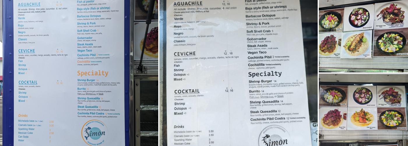 Simōn Menu