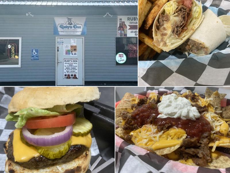 Ruby's Den burger & spirits 580 Adrian Reesedale Rd, Adrian