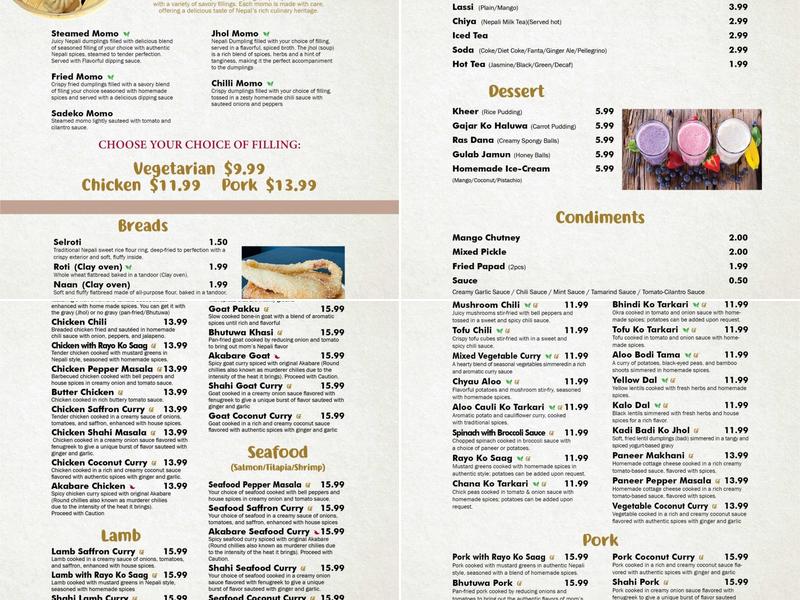 Diyo Fusion Menu