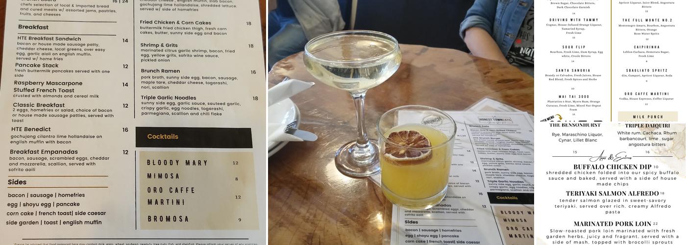 Honest Town Eats Menu