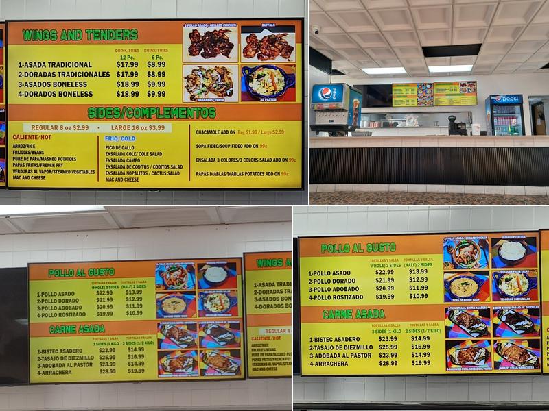 El Gallo De Acero Menu