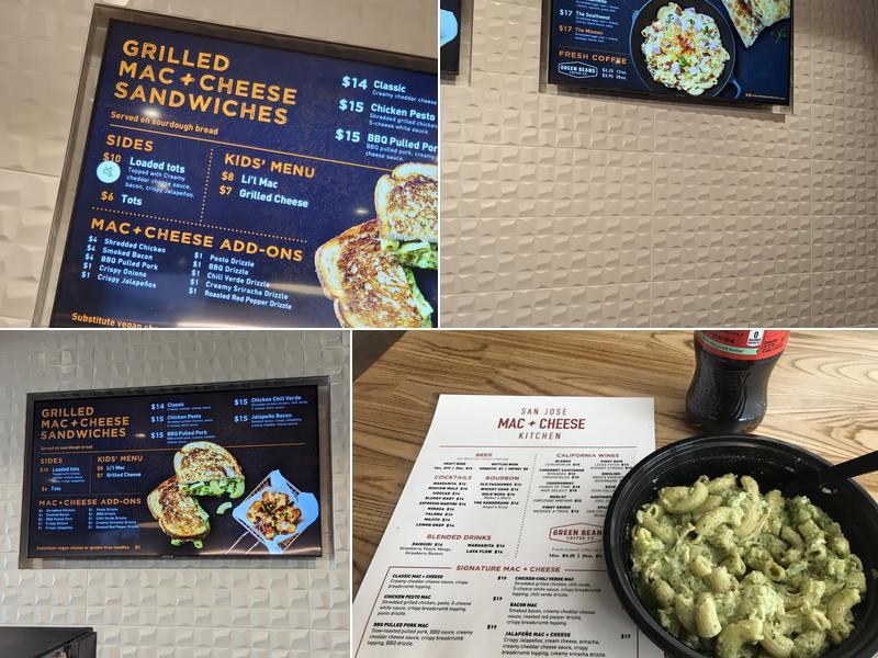 Mac + Cheese Kitchen Menu