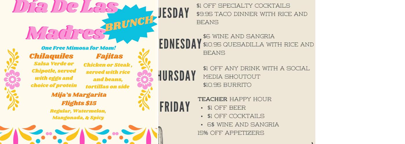 Mijo's Authentic Mexican Food Menu