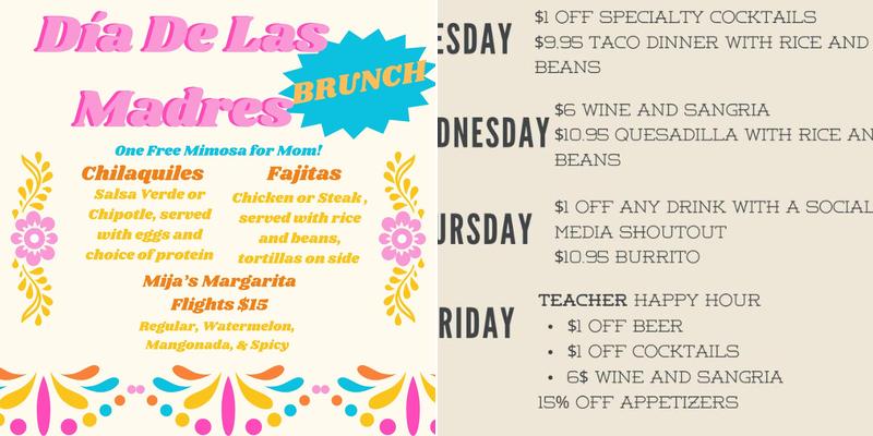 Mijo's Authentic Mexican Food Menu