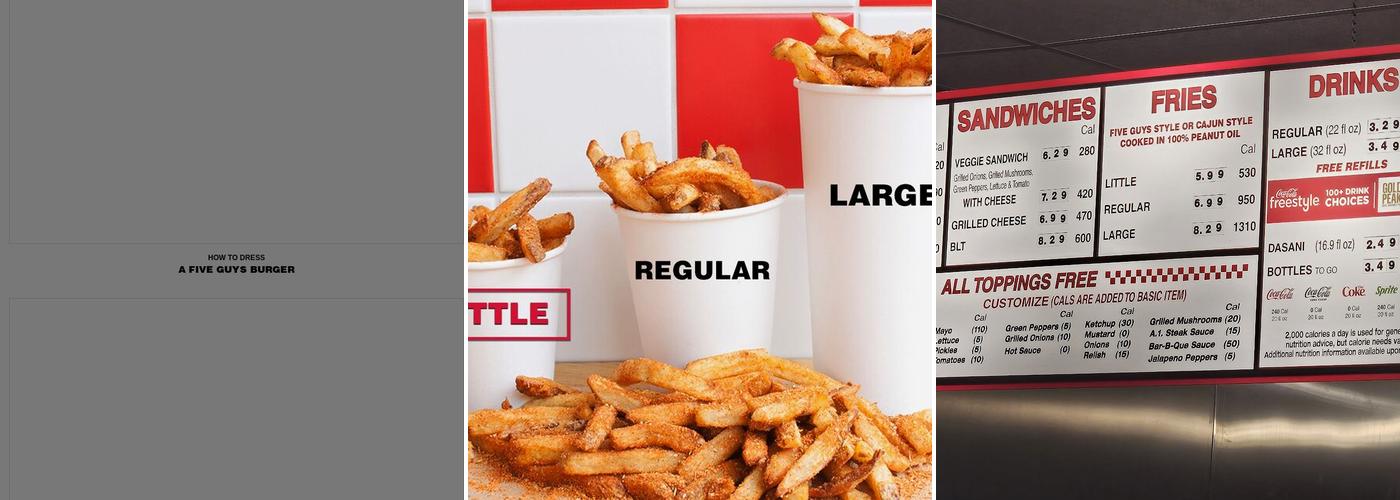 Five Guys Menu