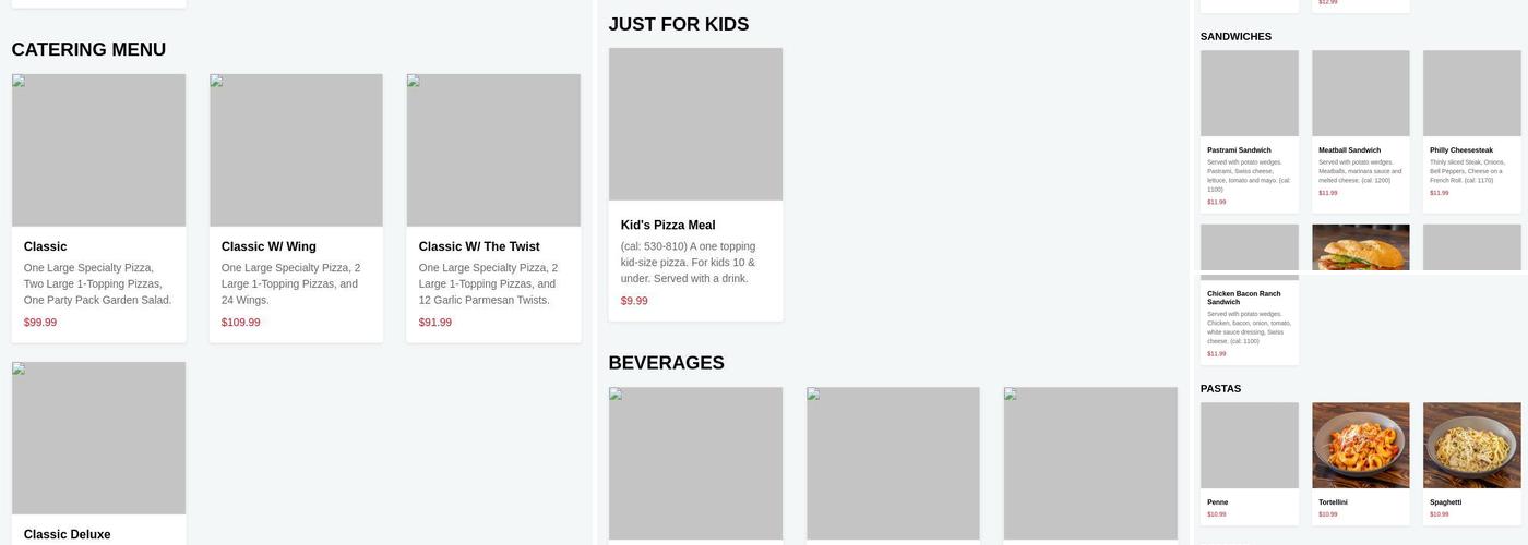 Danville Kitchens Pizza - Wings - Brews Menu