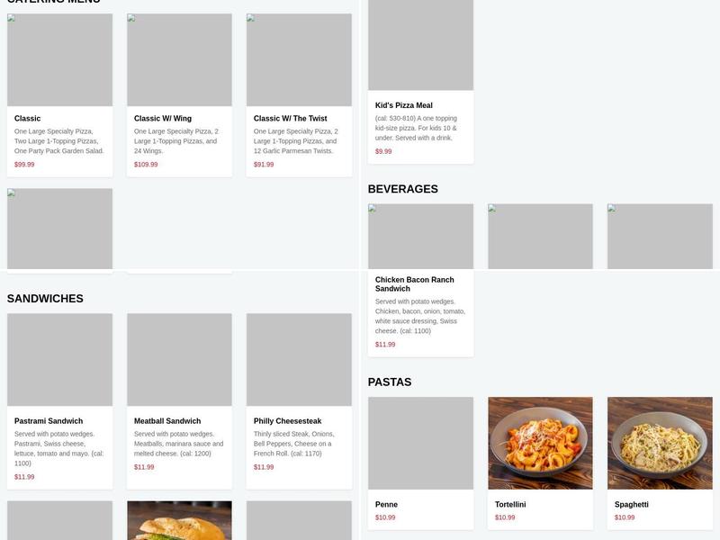 Danville Kitchens Pizza - Wings - Brews Menu