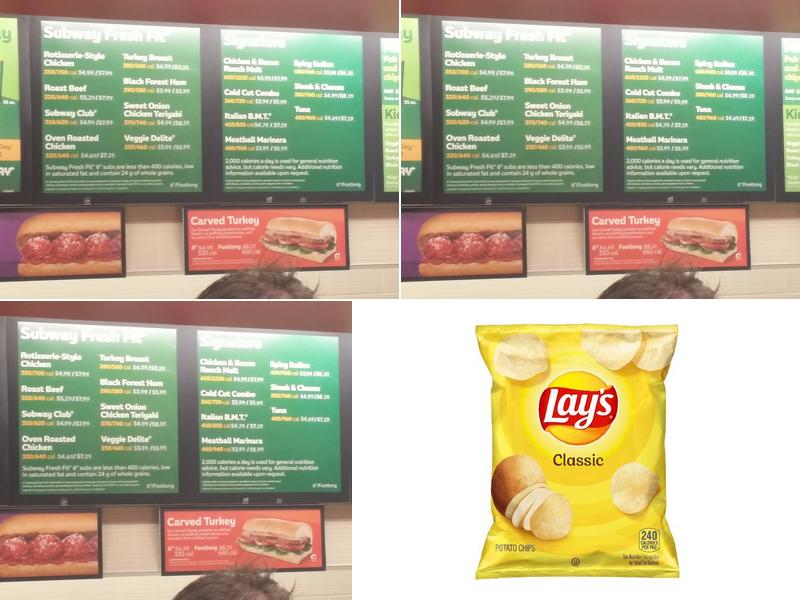 Subway Menu