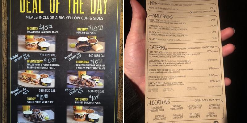 DIGREYS BARBEQUE PIT Menu