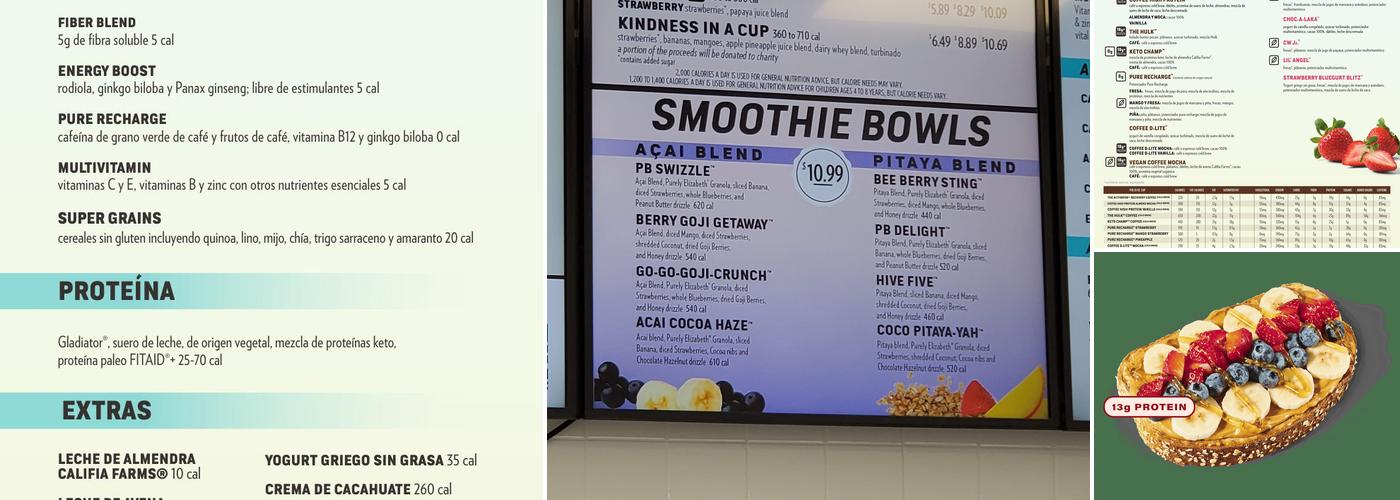 Smoothie King Menu