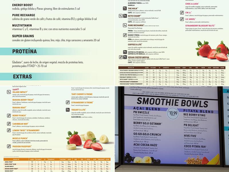 Smoothie King Menu