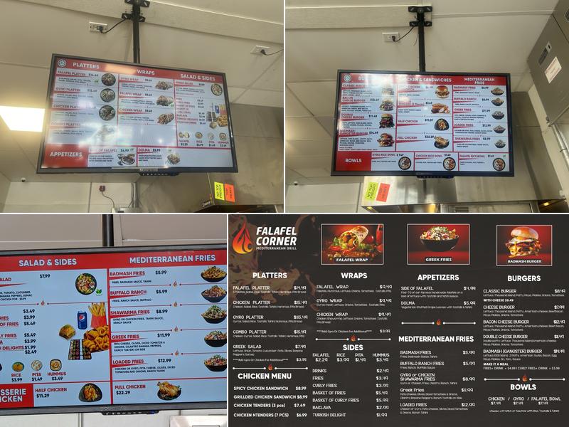 Falafel Corner Menu