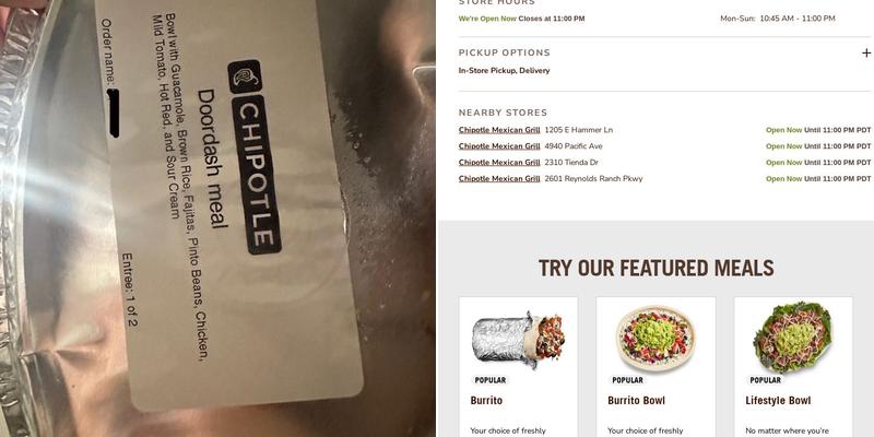 Chipotle Mexican Grill Menu