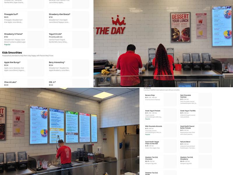 Smoothie King Menu