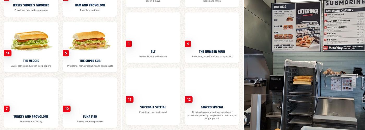 Jersey Mike's Subs Menu