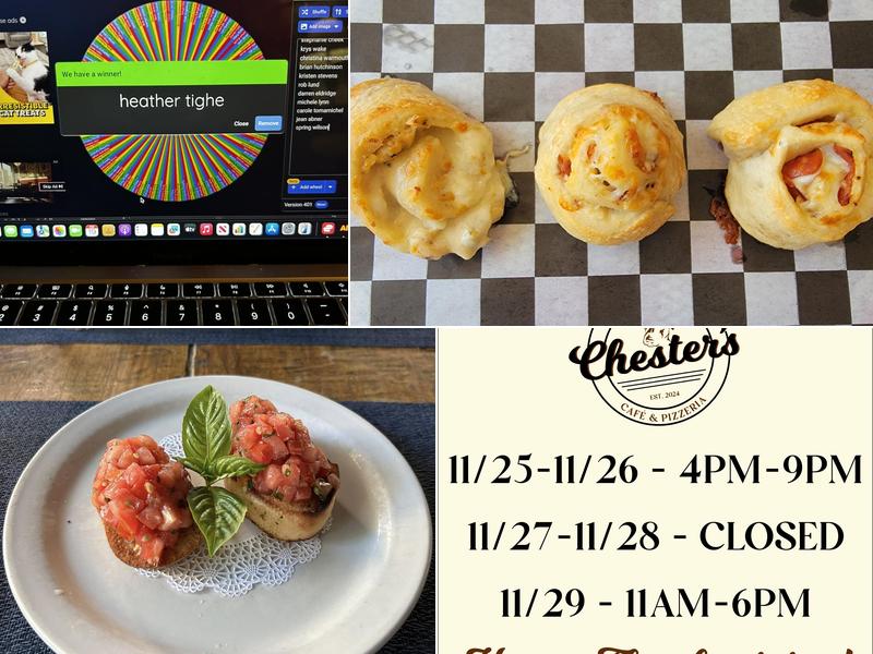 CHESTER'S PIZZA Crawfordsville
