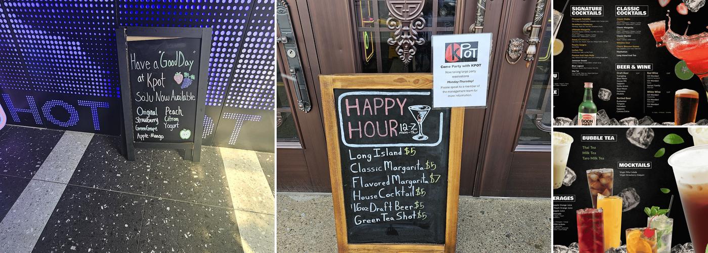 KPOT Korean BBQ & Hot Pot Menu