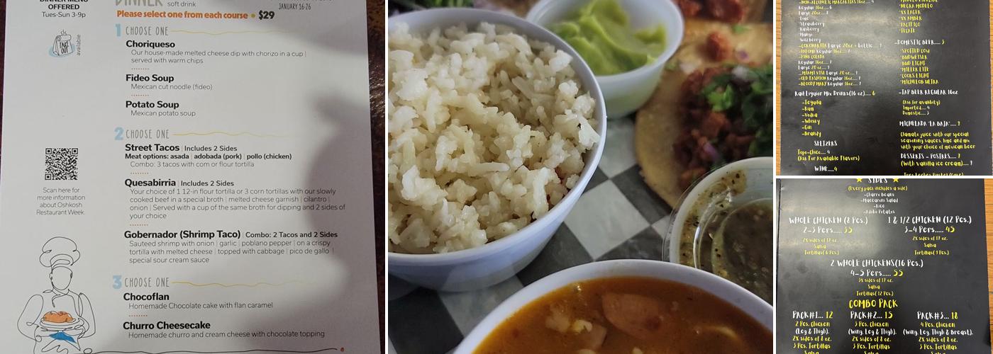 La Baja Menu