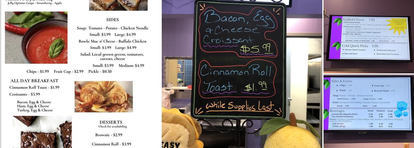 Lemonade & Chill Menu