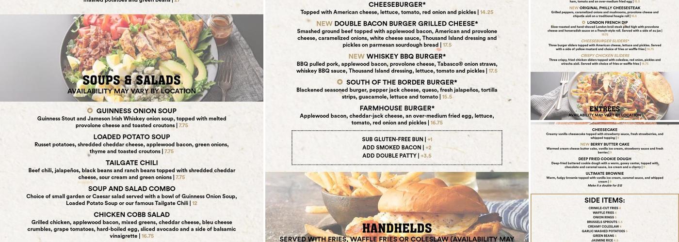 Champps Menu
