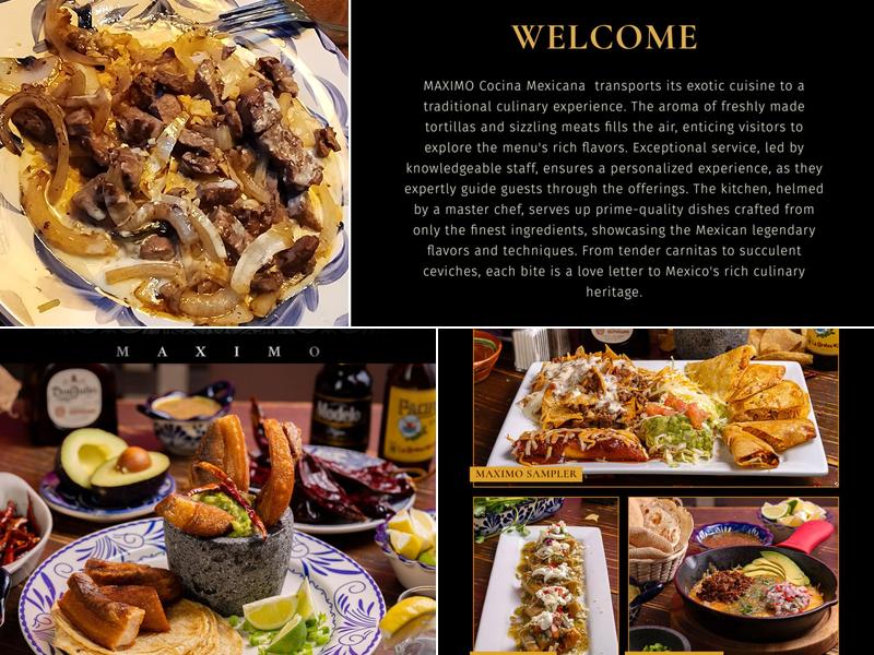 Máximo Cocina Mexicana Menu