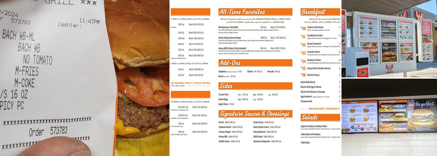 Whataburger Menu