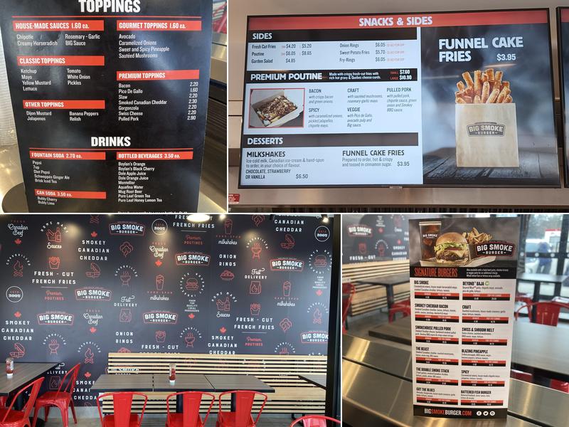 Big Smoke Burger Menu