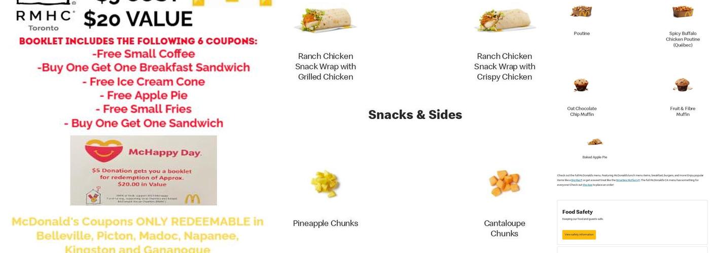 McDonald’s Menu