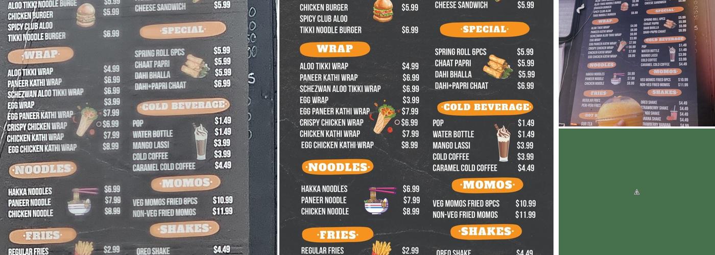 1Bite Menu