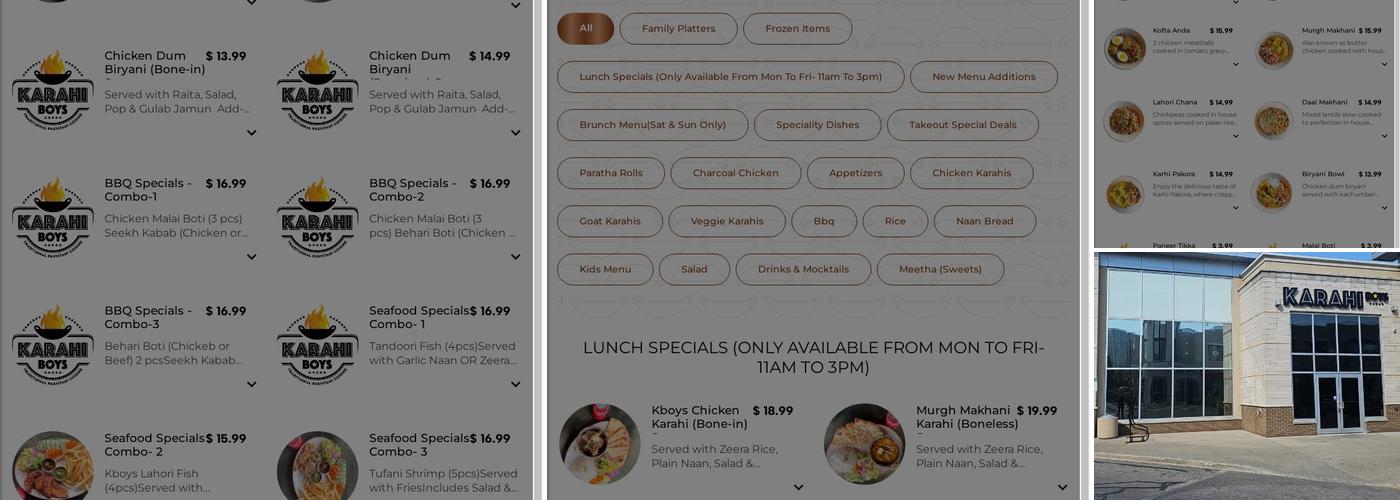Karahi Boys Menu