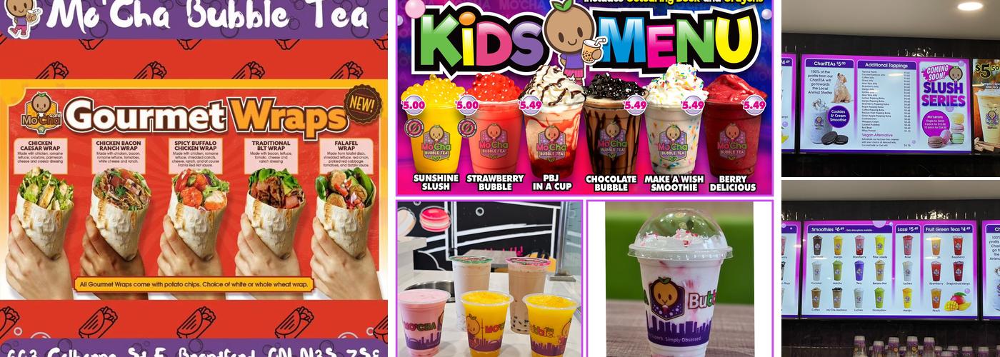 Mo'Cha Bubble Tea - Brantford Menu