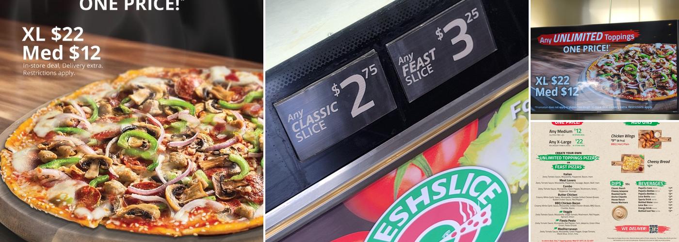 Freshslice Pizza Menu