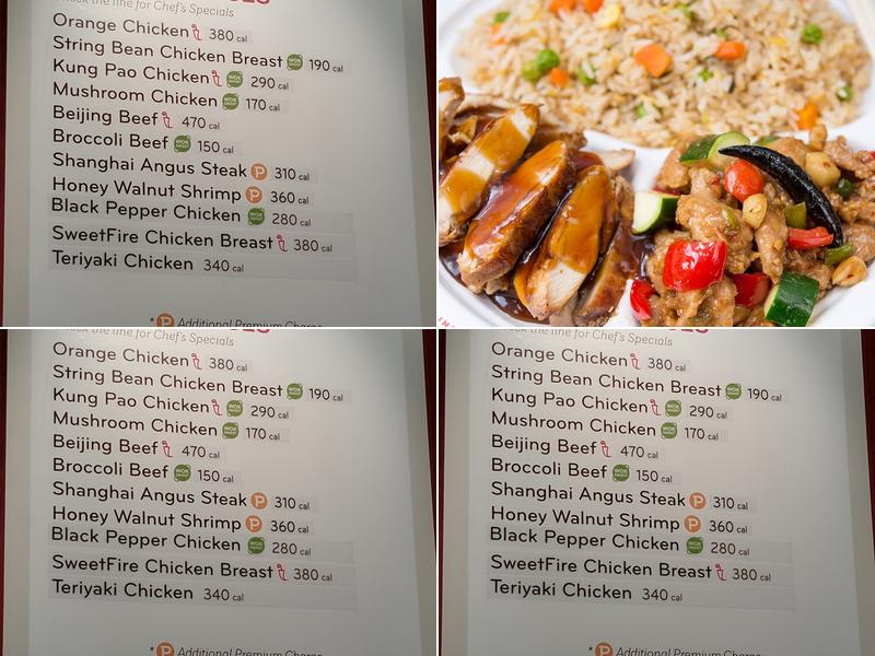 Panda Express Menu
