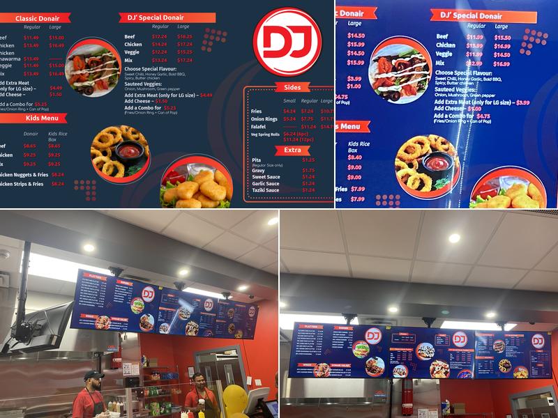 DJ DONAIR & POUTINE Menu