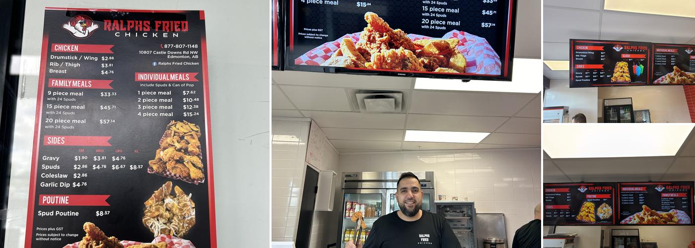 Ralphs Fried Chicken Menu