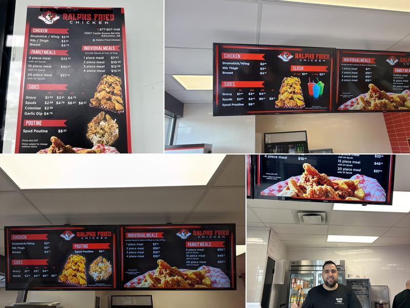 Ralphs Fried Chicken Menu