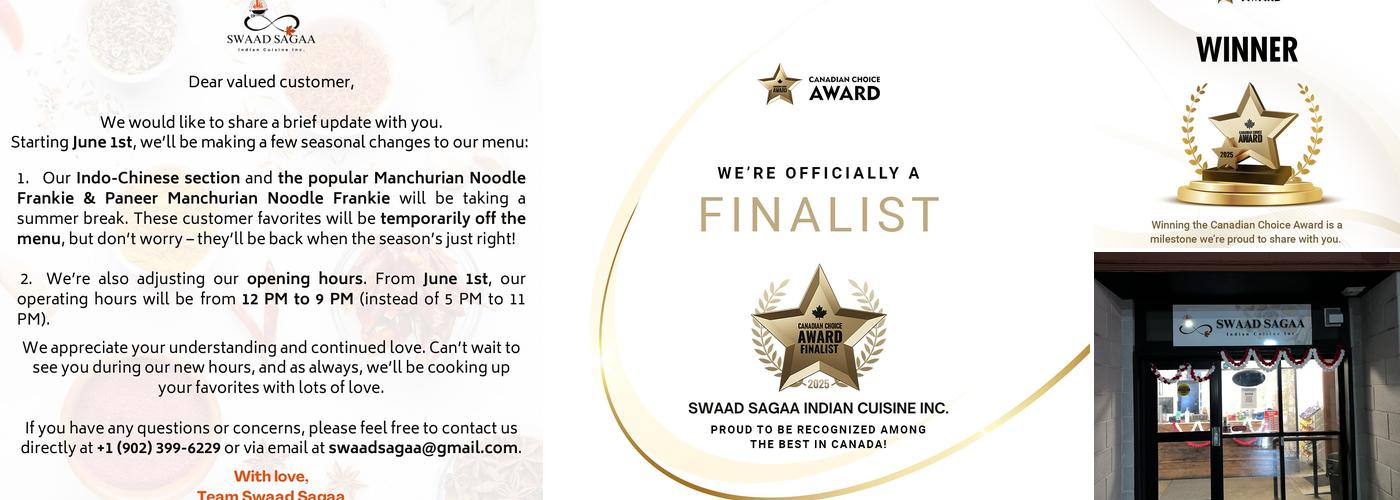 Swaad Sagaa Indian Cuisine Inc.