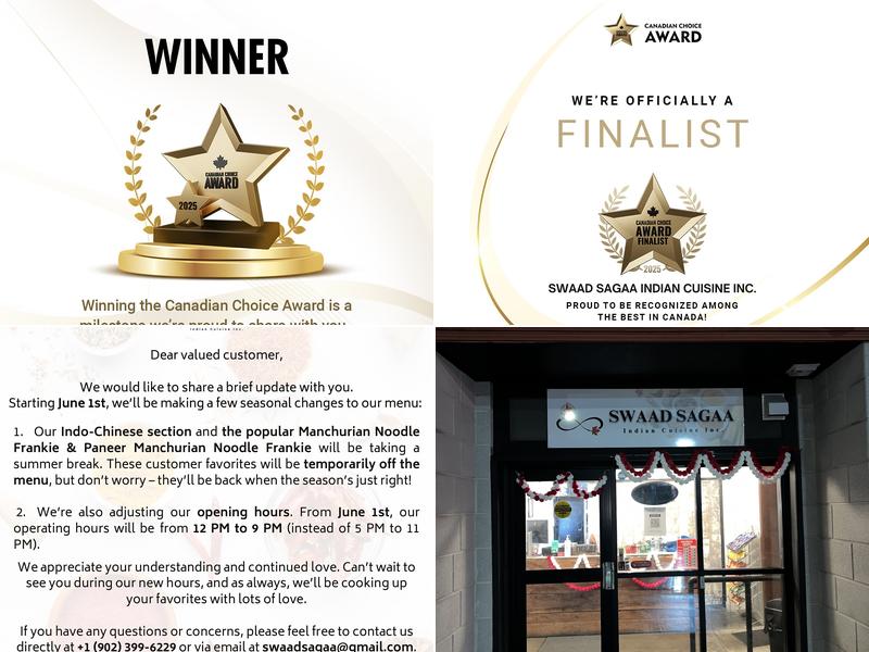 Swaad Sagaa Indian Cuisine Inc.