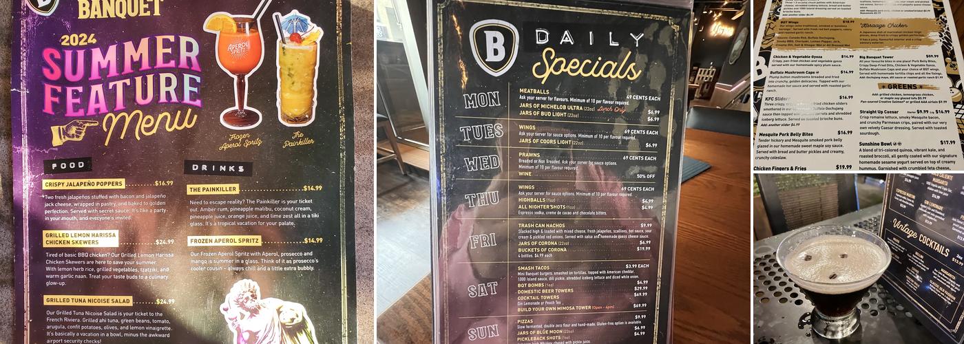 The Banquet (London) Menu