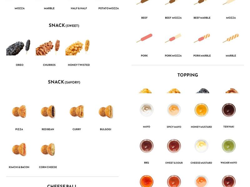 Arirang Hotdog Milton Menu