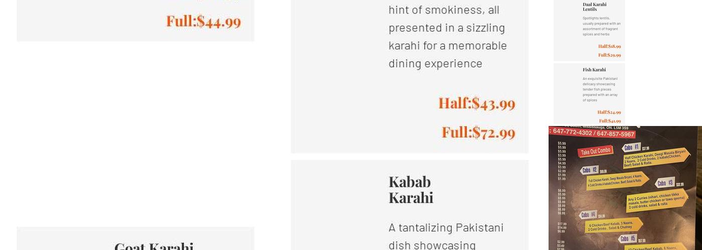 Charsi Karahi BBQ | Halal Restaurant Menu