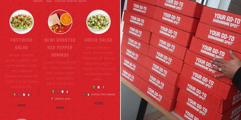 Osmow's Shawarma Menu