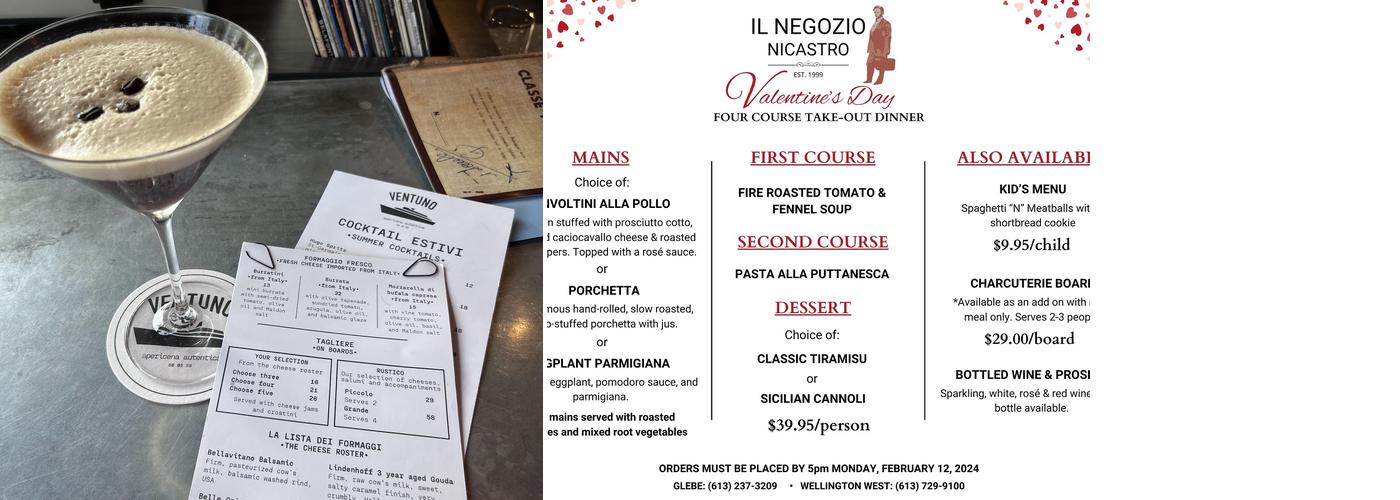 Ventuno (inside of Il Negozio Nicastro) Menu