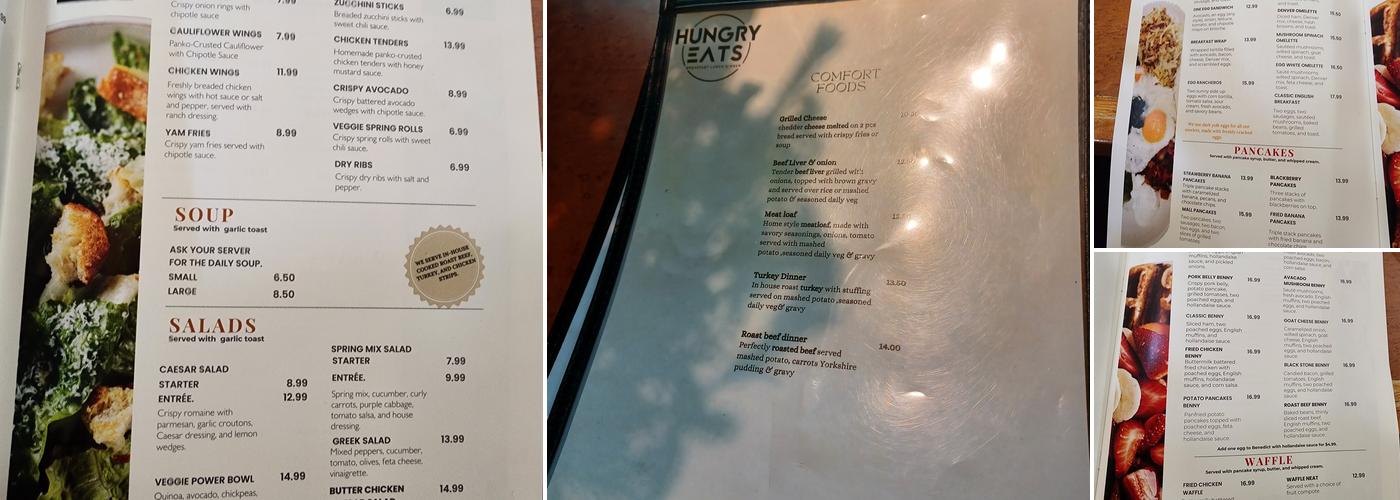 Hungry Eats Menu
