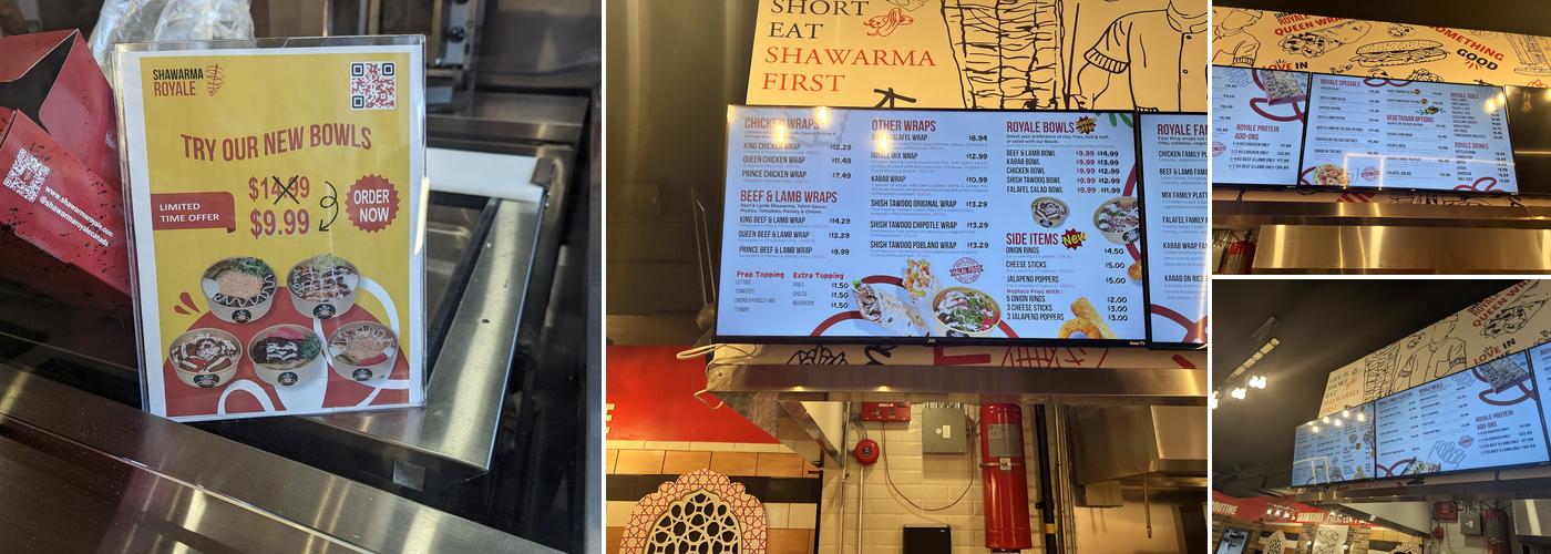 Shawarma Royale Menu