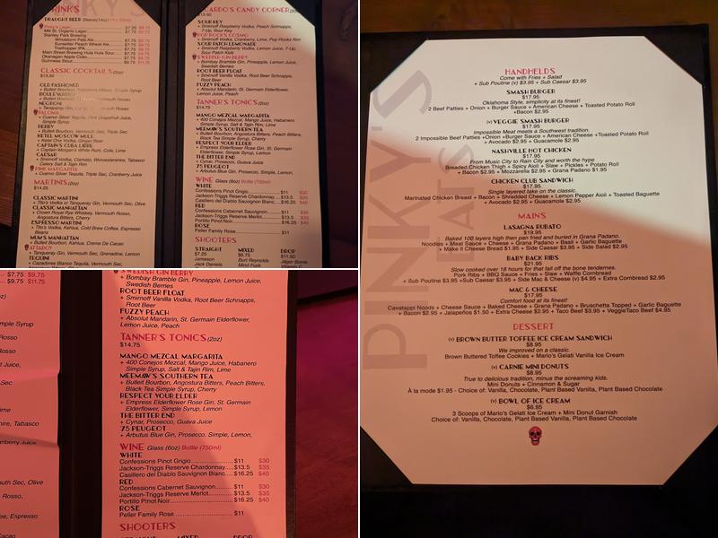 Pinky's On Main Menu